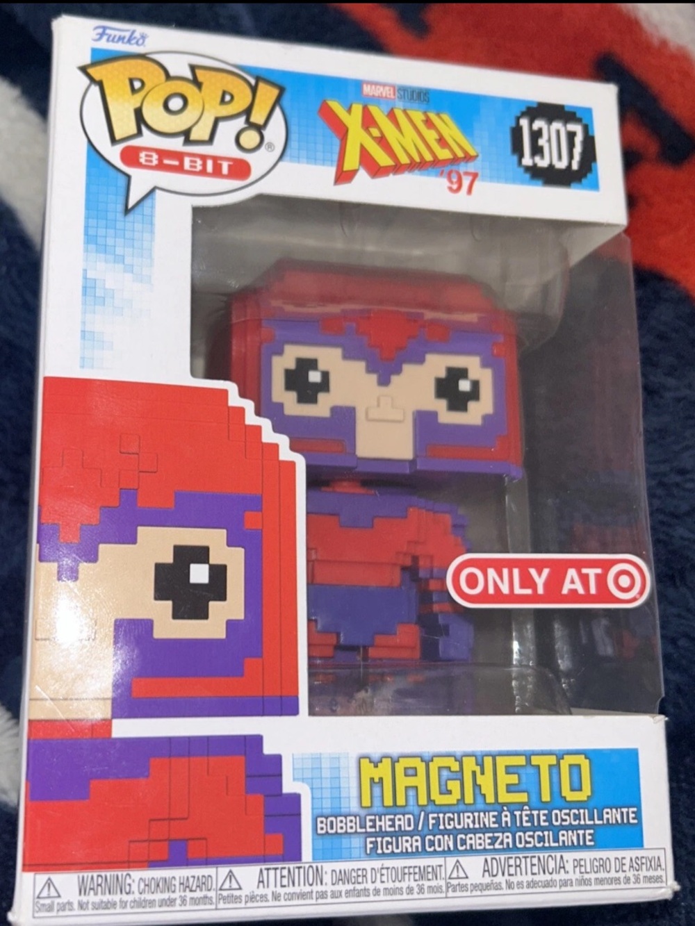 Funko POP! 8-Bit Magneto Figure - Red & Purple